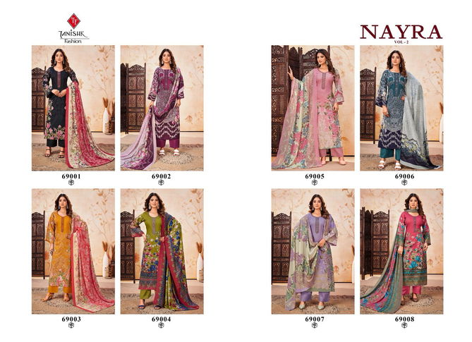 Nayra 2 By Tanishk Cambric Cotton Dress Material Wholesale Market In Surat